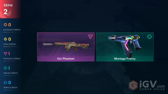 NA | 2 skins | Oni Phantom | Montage Frenzy | X8343