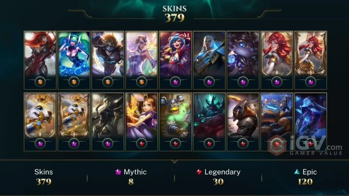 EUW GOLD 1- %83 WR- EMERALD+ LOBBIES - +378 AMAZING SKIN- 309 LVL -ALL CHAMPIONS -217K B,E, - -EMAIL CHANGEABLE -INSTANT DELIVERY