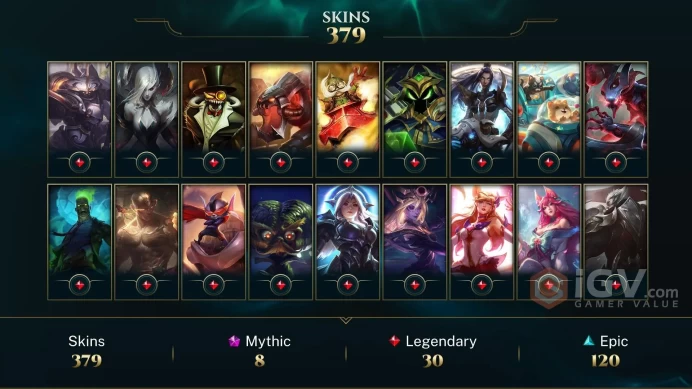 EUW GOLD 1- %83 WR- EMERALD+ LOBBIES - +378 AMAZING SKIN- 309 LVL -ALL CHAMPIONS -217K B,E, - -EMAIL CHANGEABLE -INSTANT DELIVERY
