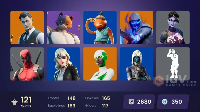 [ALL PLATFORMS]-121 Skin-165 Pickaxes-148 Emotes-Championship Aura-End Zone-Catwoman Comic Book Outfit-Gold Brutus-Gold Midas -FULL ACCESS-