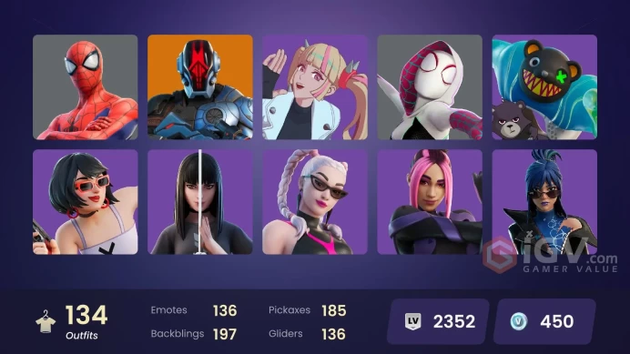 [ALL PLATFORMS]-134 Skin-185 pickaxes-136 emotes -Modena Icon-Skull Trooper -Lewis Hamilton-MrBeasT-Renzo the Destroyer-FULL ACCESS-