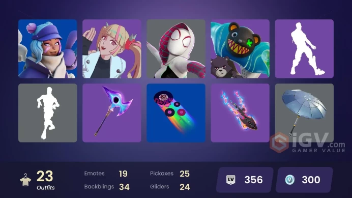 #1 [PC/XBOX/PSN/SWITCH] 23 skins | Twyn | Paradigm (Reality-659) | Spider-Gwen | Blaze | Geralt of Rivia | Ariana Grande | Bytes | Blitz Knight 