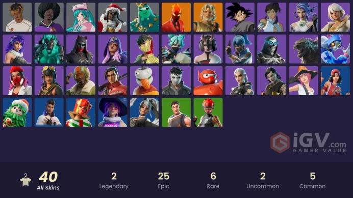 #5 [PC/XBOX/PSN/SWITCH] 40 skins | Inferno | Zeus | Poseidon | Slayer Juice WRLD | LBC '93 Dogg | Neko Hatsune Miku | Santa Dogg | Outlaw Midas 
