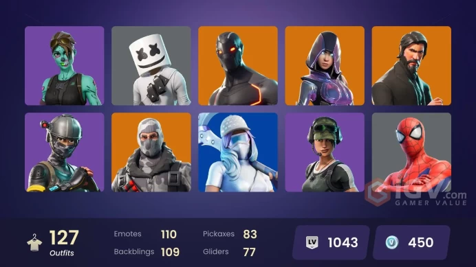PSN/XBOX/PC - 127 skins | The Reaper | Glow | Elite Agent | Blue Team Leader | Prodigy | Trilogy | Carbon Commando | Sub Commander | Havoc