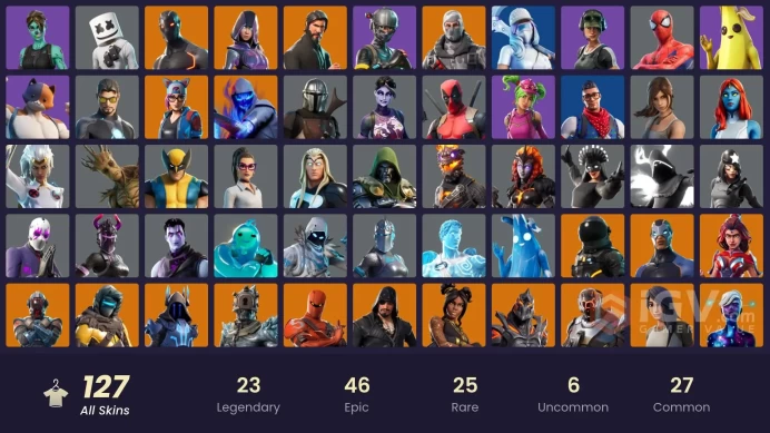 PSN/XBOX/PC - 127 skins | The Reaper | Glow | Elite Agent | Blue Team Leader | Prodigy | Trilogy | Carbon Commando | Sub Commander | Havoc
