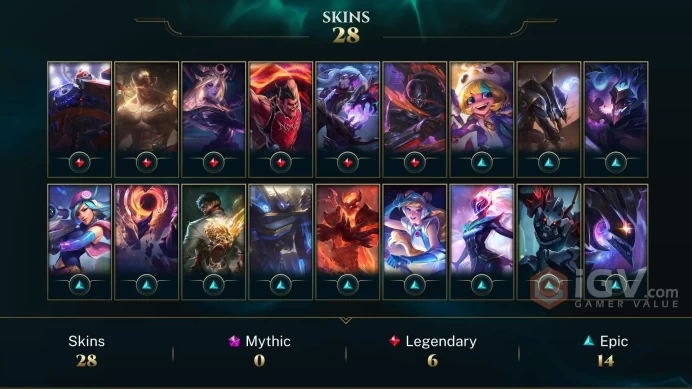 LAN 29 SKINS SILVER 2 88 CHAMPIONS 157 LEVEL INSTANT DELIVERY FULL ACCESS EzNIK