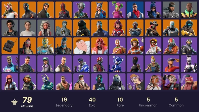 79 SKINS + THE REAPER + CANDY AXE + TAKE THE L + ELITE AGENT + PRODIGY + FRESH + LAUGH IT UP + PRODIGY + THE WEEKND COMBAT + OMEGA