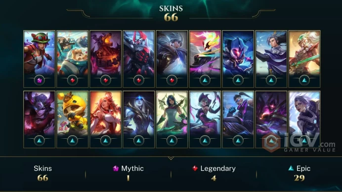 LAN UNK- 5LVL HONOR- 67 PERFECT SKIN - 140 CHAMP- 25,3K BLUE ESSANCE- HANDMADE - INSTANT DELIVERY