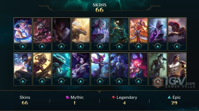 LAN UNK- 5LVL HONOR- 67 PERFECT SKIN - 140 CHAMP- 25,3K BLUE ESSANCE- HANDMADE - INSTANT DELIVERY