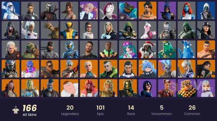 FA | CHANGE MAIL | 163 skins | Omegarok | Joey | Kymera | Kado Thorne | Valeria | Ronin | Renzo the Destroyer | Hades | Zeus | Raz