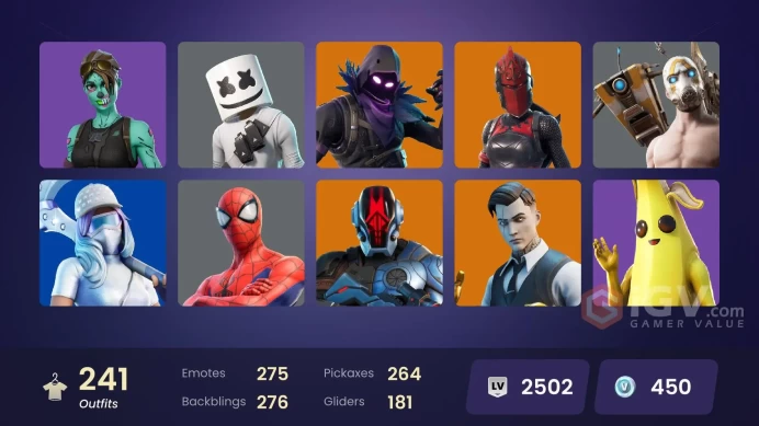 [ALL PLATFROMS]-241 Skin-OG STW-Psycho Bandit-Leviathan-Lara Croft-Ghoul Trooper-FULL ACCESS-CHANGEABLE MAIL
