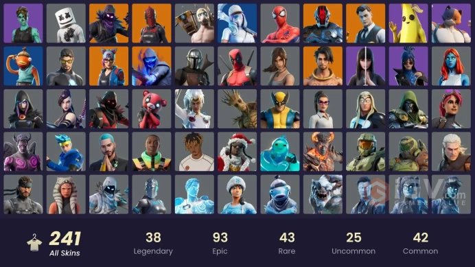 [ALL PLATFROMS]-241 Skin-OG STW-Psycho Bandit-Leviathan-Lara Croft-Ghoul Trooper-FULL ACCESS-CHANGEABLE MAIL