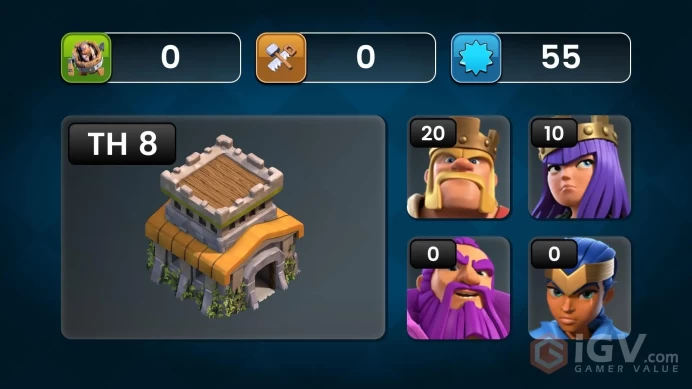 TOWNHALL 8 GOOD BASE INSTANT RECIEVED