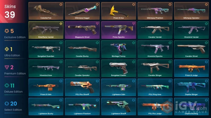EU-TR / V26:ACT1 DIAMOND 3 / GLITCHPOP DAGGER / CELESTIAL FAN / 19000+ VP SPENT / 27 AGENTS / 39 SKINS /  24/7 INSTANT DELIVERY #VIG1/72926MR12