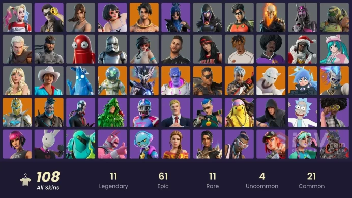 [ALL PLATFORMS]-108 Skin-Harley Quinn-Kelsier-Midsummer Midas-FULL ACCESS-