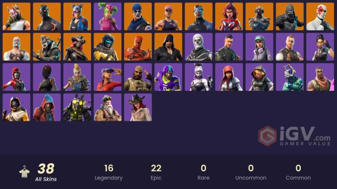38 skins | Omega | Ride The Pony | End Zone | Enforcer | Ragnarok | Wild Card | Lynx | Valor | Calamity | Drift | The Visitor | Blackheart