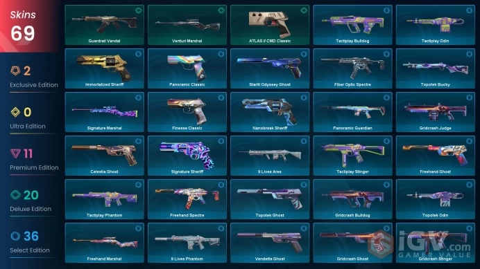 Latam | XERØFANG Vandal, Gaia's Vengeance Vandal, Ion Vandal, Oni Vandal, Reaver Sheriff, Kuronami Spectre, XERØFANG Ghost, Recon Spectre