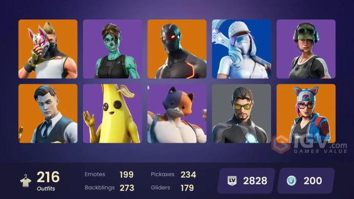 *[PC/XBOX/NINT] | 215 skins | OG Paradigma | Omega (stage 5) | Surf Strider | Leviathan Axe | Gold Midas | Gold Brutus | Trailblazer