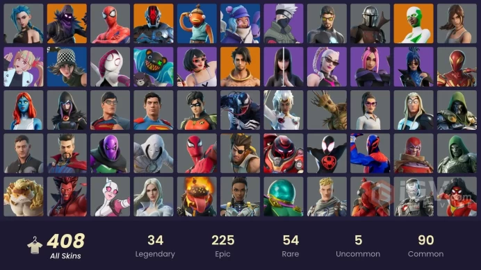 [ALL PLATFORMS]-408 Skin-434 Pickaxe-Championship Jonesy-Fishstick-FULL ACCESS-