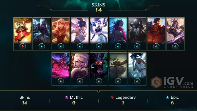 [EUNE] S2026 - Gold 4 - 3Win - 3Lose - 15K Be - Honor 3 - 42 Champ - 14Skin - Instant Delivery