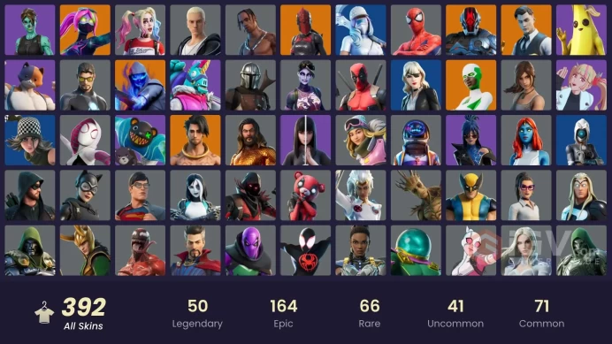 FA | 390 skins | Travis Scott | Astro Jack | Gold Midas | Gold Brutus | Gold Meowscles | Gold TNTina | Heron Stance Hero | Mat Master