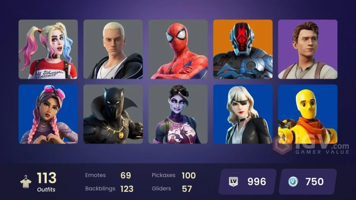 [ALL PLATFORMS]-113 Skin-Heron Stance Hero-Dynamo-Catwoman Zero-Mogul Master-Hana-Michonne-Lewis Hamilton-Harley Quinn-FULL ACCESS-