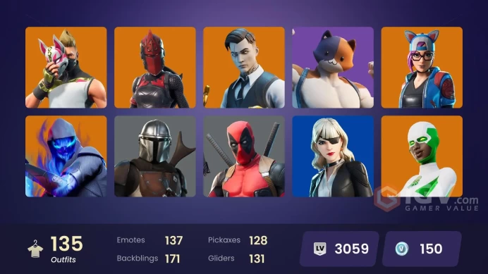 [ALL PLATFORMS]-135 Skin-FNCS Champion Seeker-Recon Champion-Skull Trooper -Mogul Master (USA)-Backlash-FULL ACCESS-