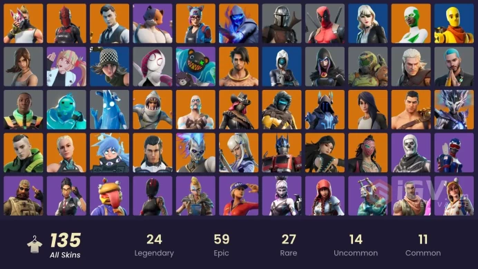 [ALL PLATFORMS]-135 Skin-FNCS Champion Seeker-Recon Champion-Skull Trooper -Mogul Master (USA)-Backlash-FULL ACCESS-