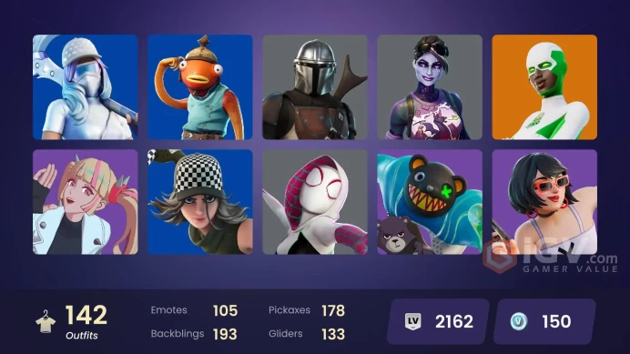 (PC PSN XBOX) 142 skins | Recon Champion | Backlash | Zeus | Snap | Frostbite | Twyn | Eternal Knight | Ronin | Fade | Kymera | Menace | Nezumi 
