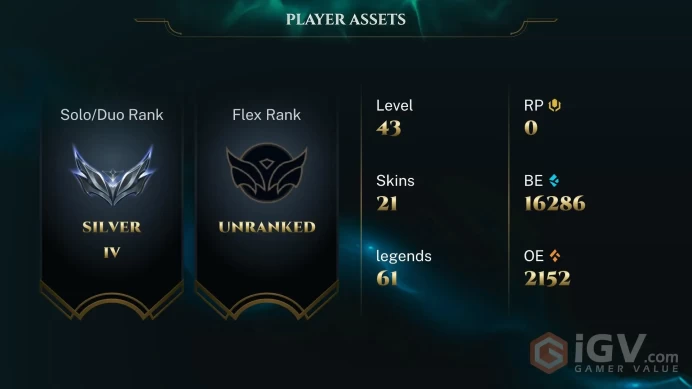 [EUW] - Silver IV / 21 Skins / Changeable Mail | Instant Delivery | Lifetime Warranty | 100% Handmade & Secure | 24/7 Support