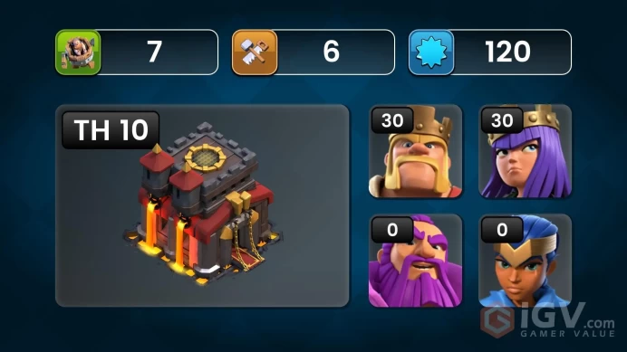 [Code 9539] Th10 XP 120 / Tree 2014 + 9k Gems / Very Cheap