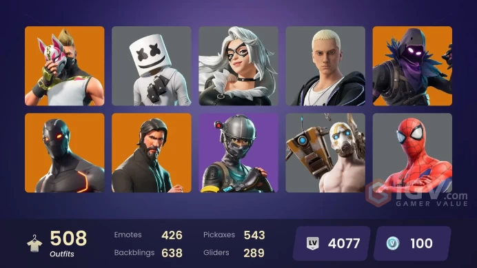 [ALL PLATFORMS]-508 Skin-543 Pickaxes- 426 Emotes-OG STW-The Reaper-Elite Agent-Take The L-Omega-LIGHTNING Master Jay-FULL ACCESS-