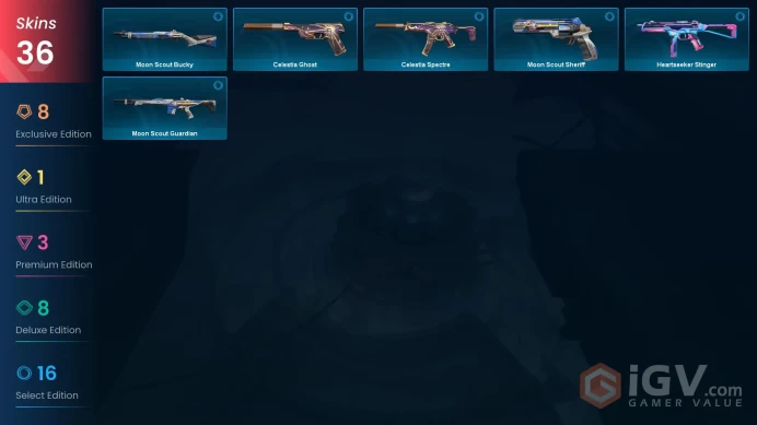 EU/TR 36 skins | Champions 2025 Butterfly Knife | Champions 2025 Vandal | Evori's Spellcaster | Kuronami Vandal | Evori Dreamwings Spectre | Rea