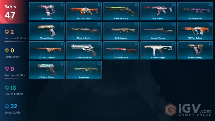 EU / 47 Skins / 2 Knives / K/TAC bundle Jno130
