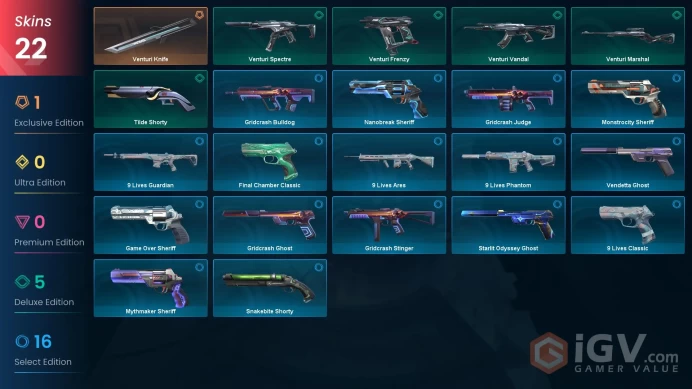 EU / 22 Skins / Venturi Bundle Mxa309