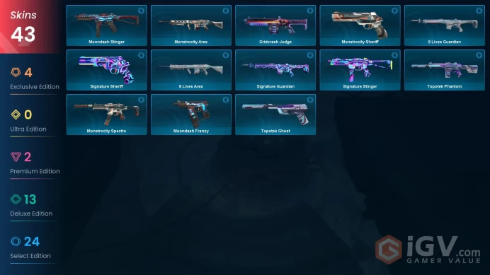 EU / 43 Skins / 4 Knives Mxa318