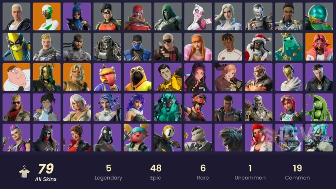 #8 [PC/XBOX/PSN/SWITCH] 79 skins | Hades | Zeus | Backlash | Valeria | Peter Griffin | Poseidon | Gwenpool | Emma Frost | Peelverine | War Machi