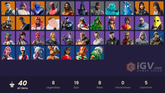 #12 [PC/XBOX/PSN/SWITCH]40 skins | Gold Midas | Gold Brutus | Eternal Knight | Sorana | Fade | Gear Specialist Maya | Fusion | Valeria | Peter G