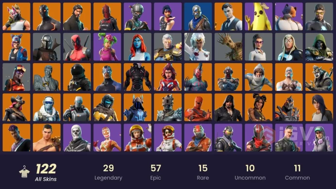 #15 [PC/XBOX/PSN/SWITCH] 121 skins | Sparkle Specialist | The Reaper | Blue Squire | Royale Knight | Elite Agent | Gold Midas | Omega (stage 5) 
