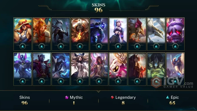 [S16 - SP1] EUW / EMERALD IV  / 2KBE / 151 CHAMPİONS / 97 SKİN /  CHANGEABLE MAİL / HANDMADE