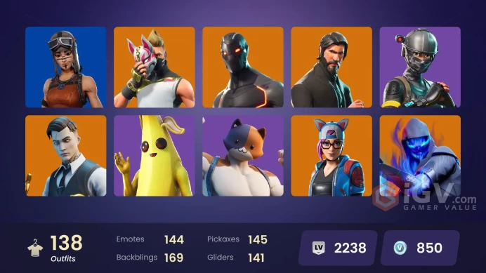  [PC/PSN/XBOX] Gold Midas + Reaper | 138 Skins | Take The L | 850 VB | 40 EX