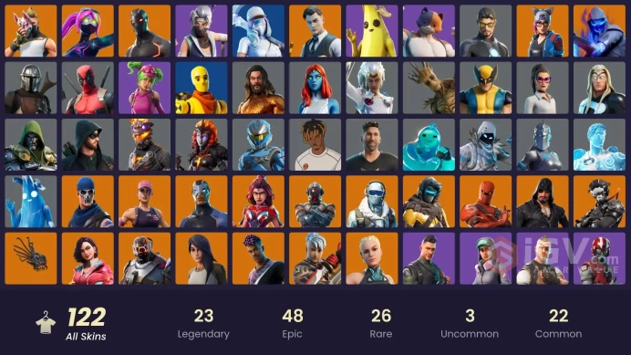 FA | 122 skins | Leviathan Axe | OG STW | Blue Team Leader | Gold Meowscles | Gold Midas | Gold Brutus | Sultura | Subzero Cryptic | Vivi Chroma