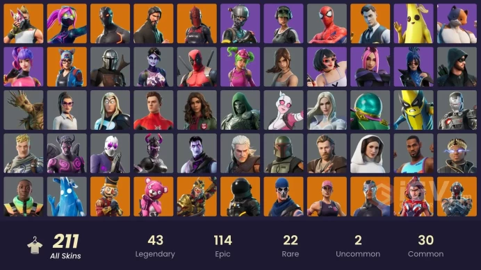 PC/PSN/Xbox/Nintendo 211 skins | OG STW | The Reaper | Elite Agent | Trailblazer | Take The L | Snap | Kado Thorne | Wukong | Ruin | Singularity