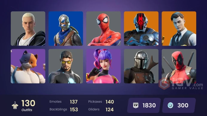 [PC/PSN/XBOX/Nintendo] 130 skins F/A :   Blue Squire | Royale Knight | Gold Midas | Cloud Striker | Fixer | Point Patroller | Trilogy | Blue Str