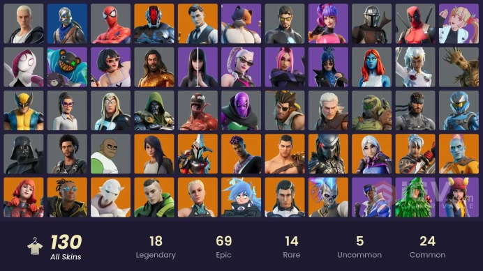 [PC/PSN/XBOX/Nintendo] 130 skins F/A :   Blue Squire | Royale Knight | Gold Midas | Cloud Striker | Fixer | Point Patroller | Trilogy | Blue Str