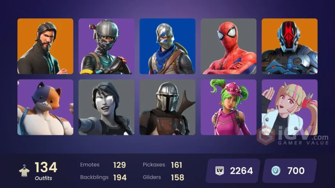 [ALL PLATFORMS]-134 Skin-SEASON 2 ACC-Blue Squire-The Reaper-Elite Agent-OG STW-FULL ACCESS-