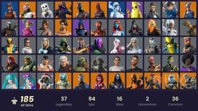 (PC PSN XBOX0 185 skins | LEVIATHAN AXE / LARA CROFT / GALAXY SCOUT / Renegade Raider | Master Chief (Matte Black) | Catalyst | Calamity | Red K