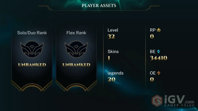 [EUW] SEASON 16 Unranked - S15 Gold 4 - 63Winrate - 32K - High MMR - Safe - Instant Delivery