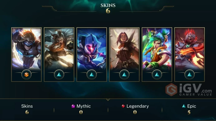[EUW] Season 2026 Unranked - S14 Gold - S15 Unranked - 45 Champ 6Skin - Pulsefire Ezreal - Instant