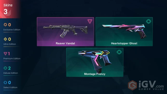 EU | VP 275 | LVL 68 | Reaver Vandal | Montage Frenzy | Heartstopper Ghost | V0337